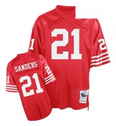 Mitchell and Ness San Francisco 49ers 21 Deion Sanders Authentic Red Team Color Throwback NFL Jersey Mitchell and Ness San Francisco 49ers 21 Deion Sanders Authentic Red Team Color Throwback NFL Jersey