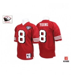 Mitchell and Ness San Francisco 49ers 8 Steve Young Red Team Color 75TH Premier EQT Throwback NFL Jersey Mitchell and Ness San Francisco 49ers 8 Steve Young Red Team Color 75TH Premier EQT Throwback NFL Jersey