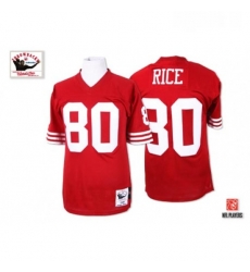 Mitchell and Ness San Francisco 49ers 80 Jerry Rice Authentic Red Team Color Throwback NFL Jersey Mitchell and Ness San Francisco 49ers 80 Jerry Rice Authentic Red Team Color Throwback NFL Jersey