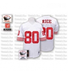 Mitchell and Ness San Francisco 49ers 80 Jerry Rice Authentic White Throwback NFL Jersey Mitchell and Ness San Francisco 49ers 80 Jerry Rice Authentic White Throwback NFL Jersey