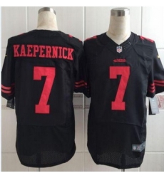 New San Francisco 49ers #7 Colin Kaepernick Black Alternate Men Stitched NFL Elite jersey New San Francisco 49ers #7 Colin Kaepernick Black Alternate Men Stitched NFL Elite jersey