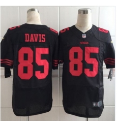 New San Francisco 49ers #85 Vernon Davis Black Alternate Men Stitched NFL Elite Jersey New San Francisco 49ers #85 Vernon Davis Black Alternate Men Stitched NFL Elite Jersey