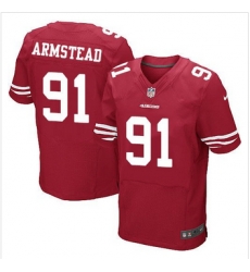 New San Francisco 49ers #91 Arik Armstead Red Team Color Mens Stitched NFL Elite Jersey New San Francisco 49ers #91 Arik Armstead Red Team Color Mens Stitched NFL Elite Jersey