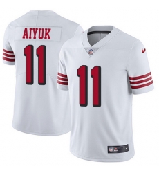 Nike 49ers 11 Brandon Aiyuk White Men Stitched NFL Limited Rush Jersey Nike 49ers 11 Brandon Aiyuk White Men Stitched NFL Limited Rush Jersey