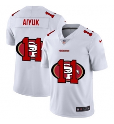 Nike 49ers 11 Brandon Aiyuk White Shadow Logo Limited Jersey Nike 49ers 11 Brandon Aiyuk White Shadow Logo Limited Jersey