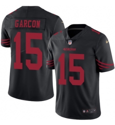 Nike 49ers #15 Pierre Garcon Black Mens Stitched NFL Limited Rush Jersey Nike 49ers #15 Pierre Garcon Black Mens Stitched NFL Limited Rush Jersey