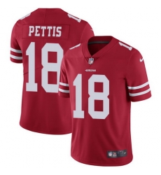 Nike 49ers #18 Dante Pettis Red Team Color Mens Stitched NFL Vapor Untouchable Limited Jersey Nike 49ers #18 Dante Pettis Red Team Color Mens Stitched NFL Vapor Untouchable Limited Jersey