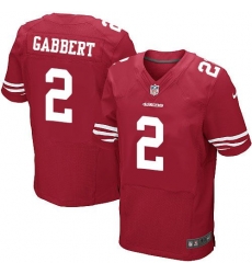 Nike 49ers #2 Blaine Gabbert Red Team Color Mens Stitched NFL Elite Jersey Nike 49ers #2 Blaine Gabbert Red Team Color Mens Stitched NFL Elite Jersey
