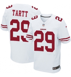 Nike 49ers #29 Jaquiski Tartt White Mens Stitched NFL Elite Jersey Nike 49ers #29 Jaquiski Tartt White Mens Stitched NFL Elite Jersey