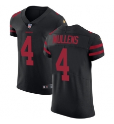 Nike 49ers #4 Nick Mullens Black Alternate Men Stitched NFL Vapor Untouchable Elite Jersey Nike 49ers #4 Nick Mullens Black Alternate Men Stitched NFL Vapor Untouchable Elite Jersey