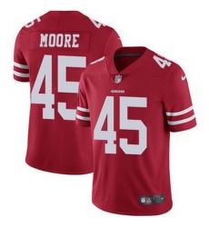 Nike 49ers #45 Tarvarius Moore Red Team Color Mens Stitched NFL Vapor Untouchable Limited Jersey Nike 49ers #45 Tarvarius Moore Red Team Color Mens Stitched NFL Vapor Untouchable Limited Jersey