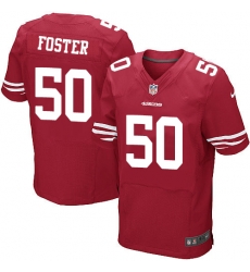 Nike 49ers #50 Reuben Foster Red Team Color Mens Stitched NFL Elite Jersey Nike 49ers #50 Reuben Foster Red Team Color Mens Stitched NFL Elite Jersey