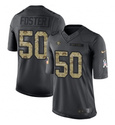 Nike 49ers #56 Reuben Foster Black Mens Stitched NFL Limited 2016 Salute to Service Jersey Nike 49ers #56 Reuben Foster Black Mens Stitched NFL Limited 2016 Salute to Service Jersey