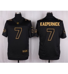 Nike 49ers #7 Colin Kaepernick Black Mens Stitched NFL Elite Pro Line Gold Collection Jersey Nike 49ers #7 Colin Kaepernick Black Mens Stitched NFL Elite Pro Line Gold Collection Jersey
