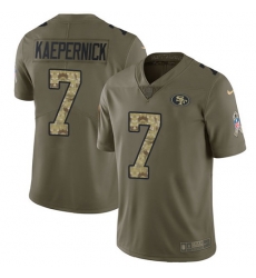 Nike 49ers #7 Colin Kaepernick Olive Camo Mens Stitched NFL Limited 2017 Salute To Service Jersey Nike 49ers #7 Colin Kaepernick Olive Camo Mens Stitched NFL Limited 2017 Salute To Service Jersey
