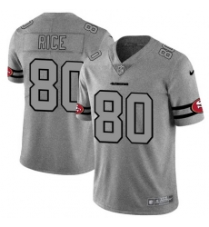 Nike 49ers 80 Jerry Rice 2019 Gray Gridiron Gray Vapor Untouchable Limited Jersey Nike 49ers 80 Jerry Rice 2019 Gray Gridiron Gray Vapor Untouchable Limited Jersey