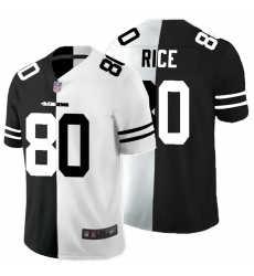 Nike 49ers 80 Jerry Rice Black And White Split Vapor Untouchable Limited Jersey Nike 49ers 80 Jerry Rice Black And White Split Vapor Untouchable Limited Jersey