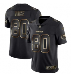 Nike 49ers 80 Jerry Rice Black Gold Vapor Untouchable Limited Jersey Nike 49ers 80 Jerry Rice Black Gold Vapor Untouchable Limited Jersey