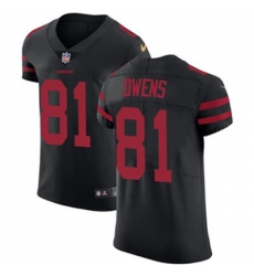Nike 49ers #81 Terrell Owens Black Alternate Mens Stitched NFL Vapor Untouchable Elite Jersey Nike 49ers #81 Terrell Owens Black Alternate Mens Stitched NFL Vapor Untouchable Elite Jersey