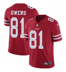 Nike 49ers #81 Terrell Owens Red Team Color Mens Stitched NFL Vapor Untouchable Limited Jersey Nike 49ers #81 Terrell Owens Red Team Color Mens Stitched NFL Vapor Untouchable Limited Jersey