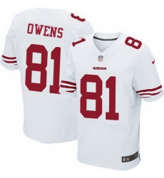 Nike 49ers #81 Terrell Owens White Mens Stitched NFL Elite Jersey Nike 49ers #81 Terrell Owens White Mens Stitched NFL Elite Jersey