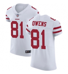 Nike 49ers #81 Terrell Owens White Mens Stitched NFL Vapor Untouchable Elite Jersey Nike 49ers #81 Terrell Owens White Mens Stitched NFL Vapor Untouchable Elite Jersey