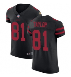 Nike 49ers #81 Trent Taylor Black Alternate Mens Stitched NFL Vapor Untouchable Elite Jersey Nike 49ers #81 Trent Taylor Black Alternate Mens Stitched NFL Vapor Untouchable Elite Jersey