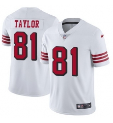 Nike 49ers 81 Trent Taylor White Color Rush Vapor Untouchable Limited Jersey Nike 49ers 81 Trent Taylor White Color Rush Vapor Untouchable Limited Jersey