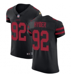Nike 49ers 92 Kerry Hyder Black Alternate Men Stitched NFL New Elite Jersey Nike 49ers 92 Kerry Hyder Black Alternate Men Stitched NFL New Elite Jersey