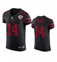 Nike San Francisco 49ers 14 Jalen Hurd Black Alternate Men 75th Anniversary Stitched NFL Vapor Untouchable Elite Jersey Nike San Francisco 49ers 14 Jalen Hurd Black Alternate Men 75th Anniversary Stitched NFL Vapor Untouchable Elite Jersey
