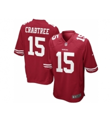 Nike San Francisco 49ers 15 Michael Crabtree red Game NFL Jersey Nike San Francisco 49ers 15 Michael Crabtree red Game NFL Jersey