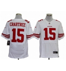 Nike San Francisco 49ers 15 Michael Crabtree white Elite NFL Jersey Nike San Francisco 49ers 15 Michael Crabtree white Elite NFL Jersey