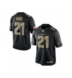 Nike San Francisco 49ers 21 Frank Gore Black Limited Salute To Service NFL Jersey Nike San Francisco 49ers 21 Frank Gore Black Limited Salute To Service NFL Jersey