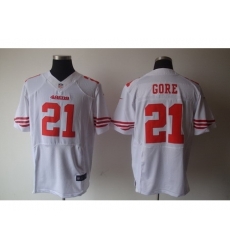 Nike San Francisco 49ers 21 Frank Gore White Elite NFL Jersey Nike San Francisco 49ers 21 Frank Gore White Elite NFL Jersey