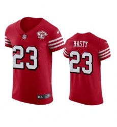 Nike San Francisco 49ers 23 Jamycal Hasty Red Rush Men 75th Anniversary Stitched NFL Vapor Untouchable Elite Jersey Nike San Francisco 49ers 23 Jamycal Hasty Red Rush Men 75th Anniversary Stitched NFL Vapor Untouchable Elite Jersey