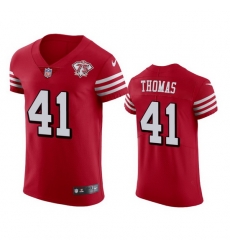 Nike San Francisco 49ers 41 Ambry Thomas Red Rush Men 75th Anniversary Stitched NFL Vapor Untouchable Elite Jersey Nike San Francisco 49ers 41 Ambry Thomas Red Rush Men 75th Anniversary Stitched NFL Vapor Untouchable Elite Jersey