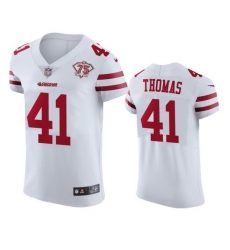 Nike San Francisco 49ers 41 Ambry Thomas White Men 75th Anniversary Stitched NFL Vapor Untouchable Elite Jersey Nike San Francisco 49ers 41 Ambry Thomas White Men 75th Anniversary Stitched NFL Vapor Untouchable Elite Jersey