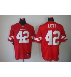 Nike San Francisco 49ers 42 Ronnie Lott Red Elite NFL Jersey Nike San Francisco 49ers 42 Ronnie Lott Red Elite NFL Jersey