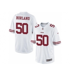 Nike San Francisco 49ers 50 Chris Borland White Limited NFL Jersey Nike San Francisco 49ers 50 Chris Borland White Limited NFL Jersey
