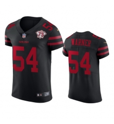 Nike San Francisco 49ers 54 Fred Warner Black Alternate Men 75th Anniversary Stitched NFL Vapor Untouchable Elite Jersey Nike San Francisco 49ers 54 Fred Warner Black Alternate Men 75th Anniversary Stitched NFL Vapor Untouchable Elite Jersey