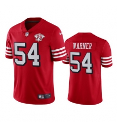 Nike San Francisco 49ers 54 Fred Warner Red Rush Men 75th Anniversary Stitched NFL Vapor Untouchable Limited Jersey Nike San Francisco 49ers 54 Fred Warner Red Rush Men 75th Anniversary Stitched NFL Vapor Untouchable Limited Jersey