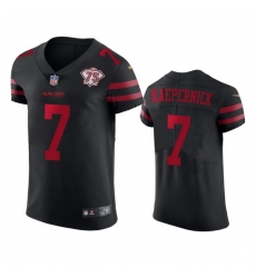 Nike San Francisco 49ers 7 Colin Kaepernick Black Alternate Men 75th Anniversary Stitched NFL Vapor Untouchable Elite Jersey Nike San Francisco 49ers 7 Colin Kaepernick Black Alternate Men 75th Anniversary Stitched NFL Vapor Untouchable Elite Jersey