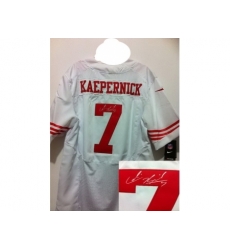 Nike San Francisco 49ers 7 Colin Kaepernick White Elite Signed NFL Jersey Nike San Francisco 49ers 7 Colin Kaepernick White Elite Signed NFL Jersey