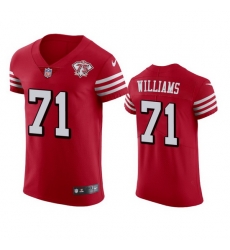 Nike San Francisco 49ers 71 Trent Williams Red Rush Men 75th Anniversary Stitched NFL Vapor Untouchable Elite Jersey Nike San Francisco 49ers 71 Trent Williams Red Rush Men 75th Anniversary Stitched NFL Vapor Untouchable Elite Jersey
