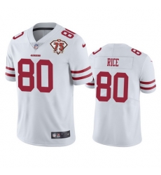 Nike San Francisco 49ers 80 Jerry Rice White Men 75th Anniversary Stitched NFL Vapor Untouchable Limited Jersey Nike San Francisco 49ers 80 Jerry Rice White Men 75th Anniversary Stitched NFL Vapor Untouchable Limited Jersey