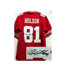 Nike San Francisco 49ers 81 Anquan Boldin Red Elite Signed NFL Jersey Nike San Francisco 49ers 81 Anquan Boldin Red Elite Signed NFL Jersey