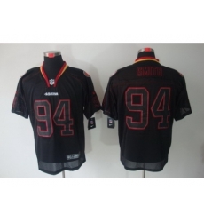 Nike San Francisco 49ers 94 Justin Smith Black Elite Lights Out NFL Jersey Nike San Francisco 49ers 94 Justin Smith Black Elite Lights Out NFL Jersey