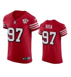 Nike San Francisco 49ers 97 Nick Bosa Red Rush Men 75th Anniversary Stitched NFL Vapor Untouchable Elite Jersey Nike San Francisco 49ers 97 Nick Bosa Red Rush Men 75th Anniversary Stitched NFL Vapor Untouchable Elite Jersey