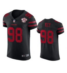 Nike San Francisco 49ers 98 Arden Key Black Alternate Men 75th Anniversary Stitched NFL Vapor Untouchable Elite Jersey Nike San Francisco 49ers 98 Arden Key Black Alternate Men 75th Anniversary Stitched NFL Vapor Untouchable Elite Jersey