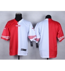 Nike San Francisco 49ers Blank Red white Elite Split NFL Jersey Nike San Francisco 49ers Blank Red white Elite Split NFL Jersey